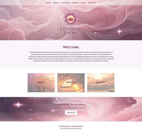 spiritual website templates